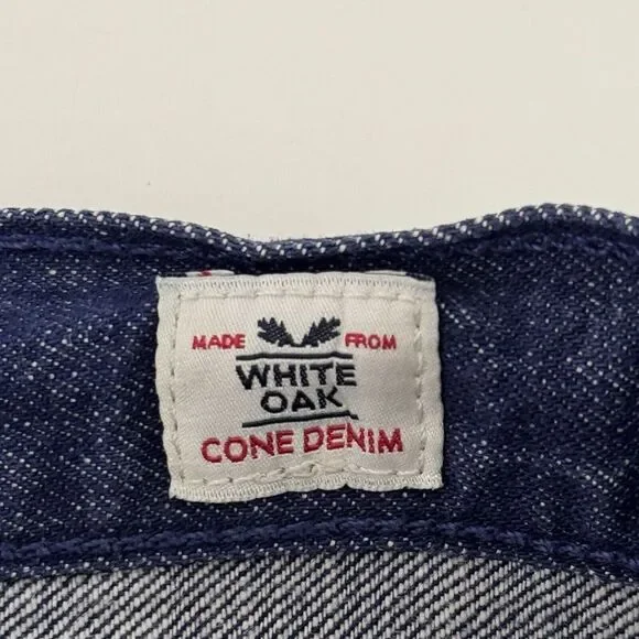 Levis Jeans Mens 42x30 Blue 501 Straight Fit Button Fly White Oak Cone Denim